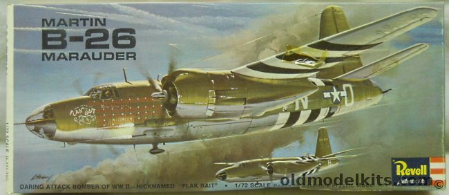 Revell 1/72 Martin B-26 Marauder Flak Bait, H111-100 plastic model kit